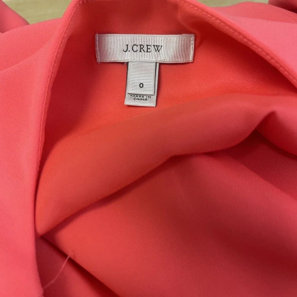 J. CREW Camille Women's Coral Pink‎ Sleeveless Sheath Dress Sexy Cute Spring